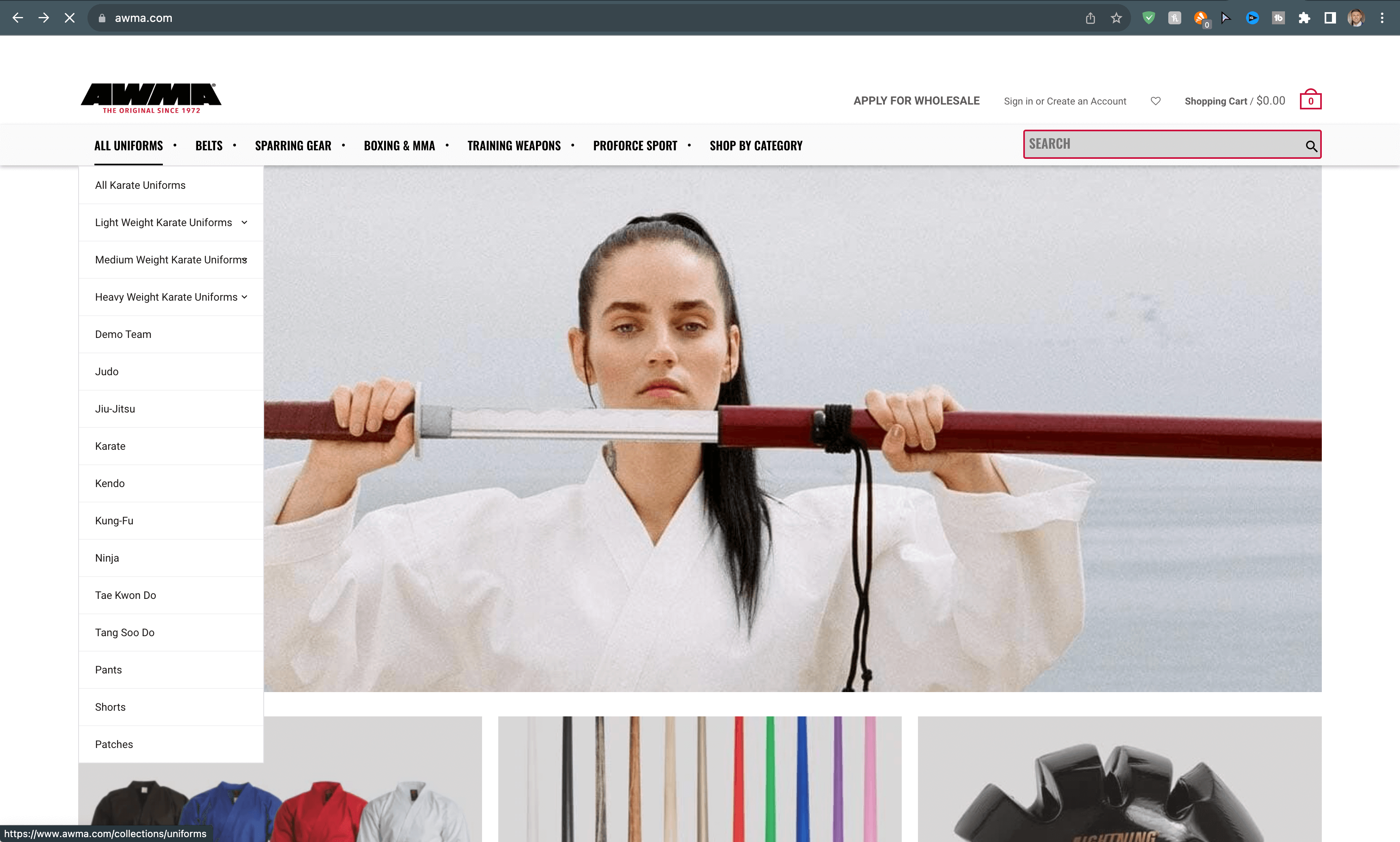 AWMA Homepage Navigation Edit